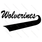 Wolverines Stylish Text