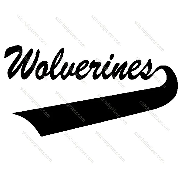 Texte élégant des Wolverines Wolverines Stylish Text