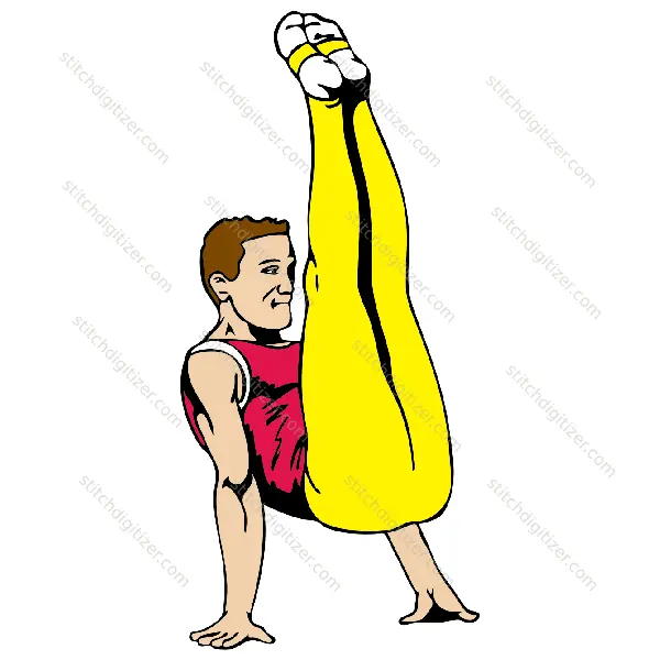 Jeune homme gymnaste Young Man Gymnast