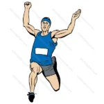 Athlete Long Jump