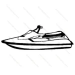 Black and White Jut Boat