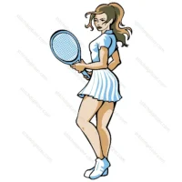 Cute Tennis Player