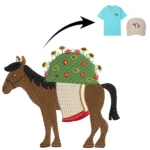 Donkey With Flowers