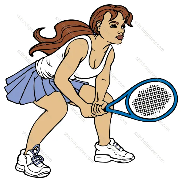 Joueuse de tennis fille Girl Tennis Player