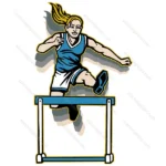 Hurdle Girl Jump