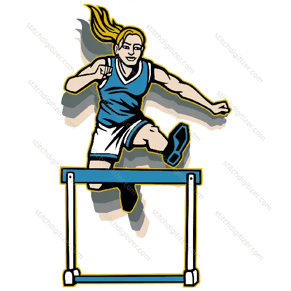 Hurdle Girl Jump Hurdle Girl Jump