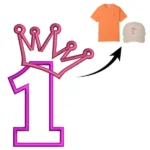Number 1 with Crown