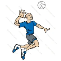 Old Volleyball Player