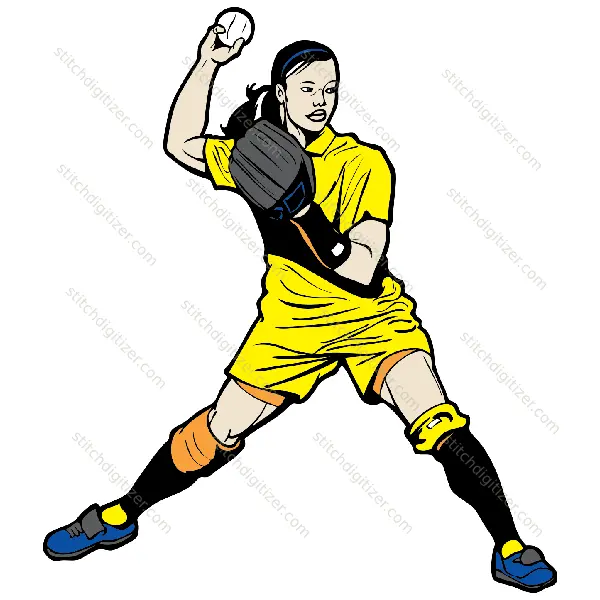 Joueur de sport de softball Softball Sport Player