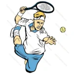 Tennis Player Serve