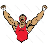 Wrestling Player Logo