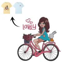 Lovely Girl on Bicycle
