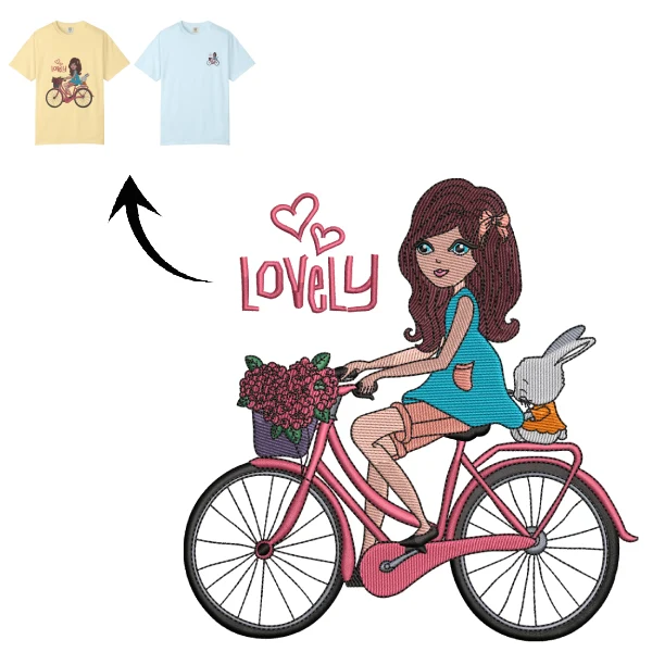 Lovely Girl on Bicycle Lovely Girl on Bicycle