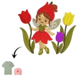 Cute Fairy With Flowers