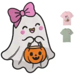 Girl Ghost With Pumpkin