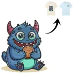 Monster cookie cartoon